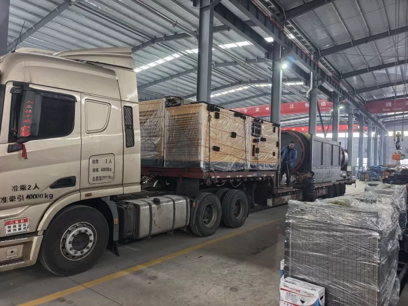 Jinqi Mining Machinery、ドラム缶の分離およびサポート機器のバッチをロシアに出荷