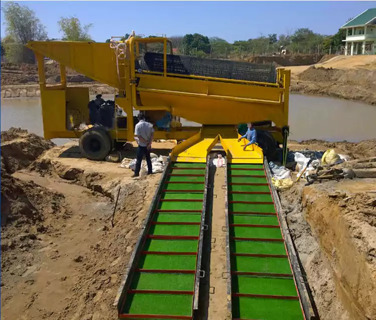 ポータブルモバイルゴールドパンニングカート